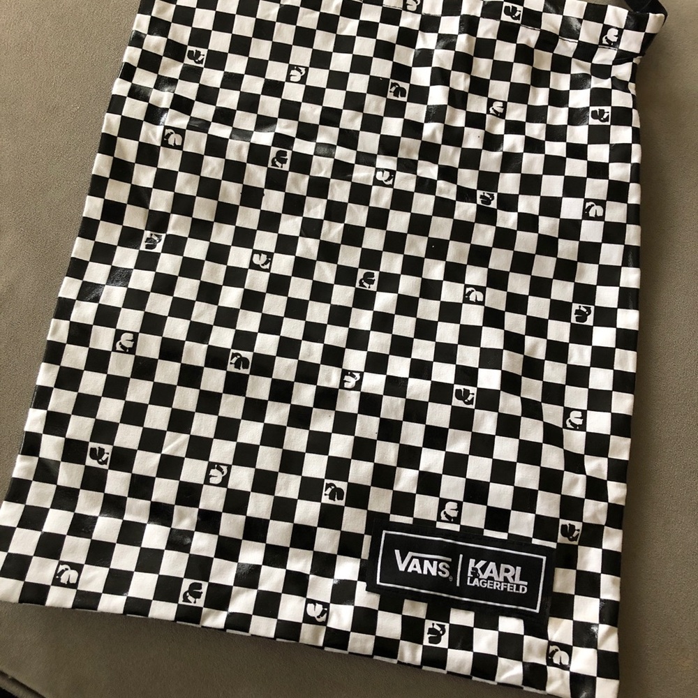 Karl Lagerfeld Vans shoe bag.